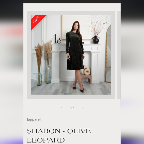 Japparel velvet dress $70 size M NWT never worn - Picture 2 of 5